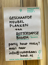 Geschaafde meubelplanken