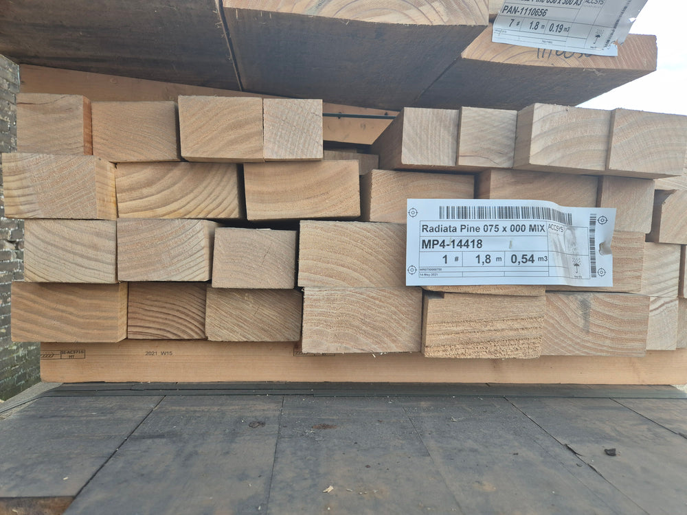 Radiata pine 75x000mm - 1,80-2,45 meter