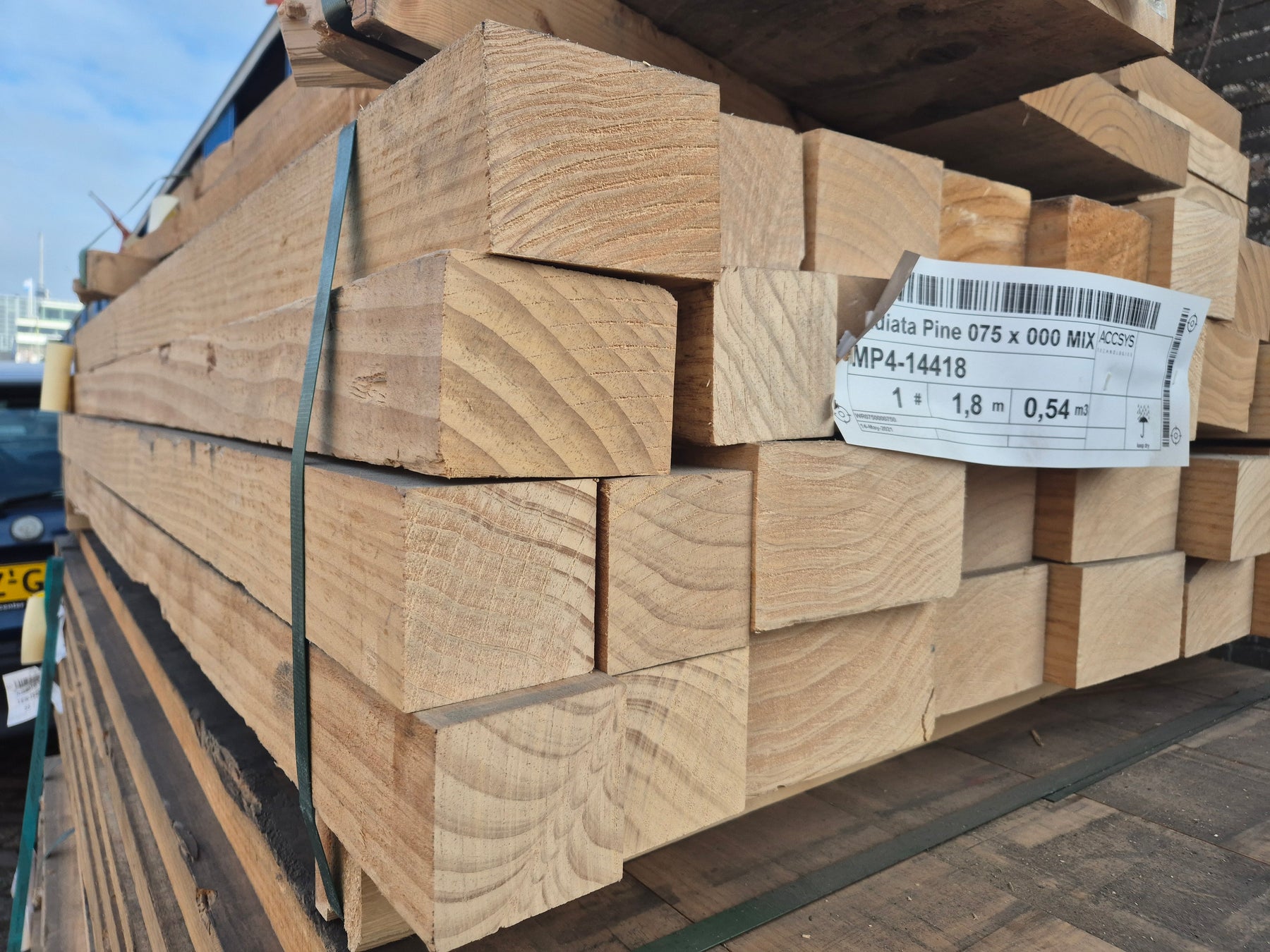 Radiata pine 75x000mm - 1,80-2,45 meter