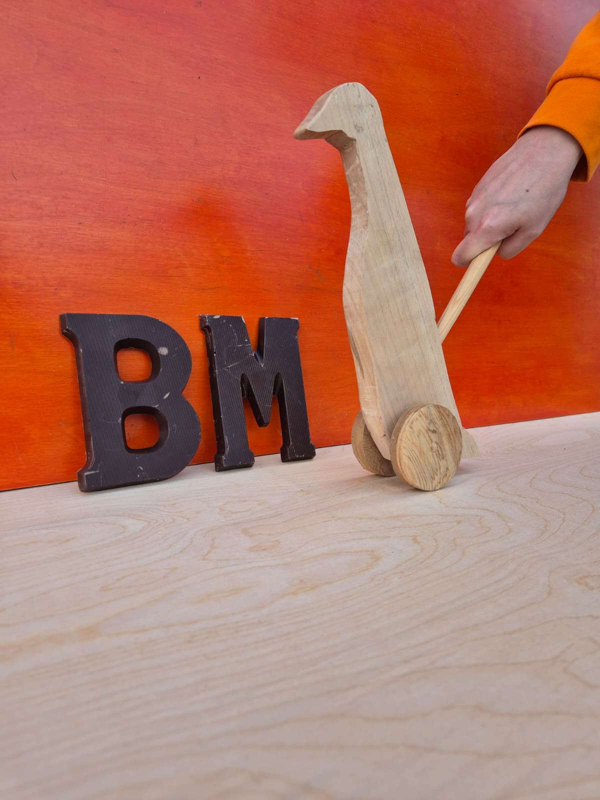 Houten loopeend voor de workshop houten Speelgoed maken 